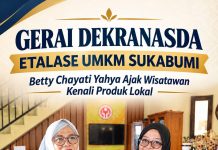 Gerai Dekranasda Cisaat Jadi Pintu Promosi UMKM Sukabumi, Betty Chayati Yahya Dorong Wisatawan Borong Produk Lokal