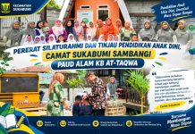 Dekat Dengan Dunia Pendidikan Anak, Camat Sukabumi Sambangi Paud Alam KB AT-TAQWA