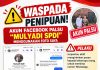 Waspada Akun Facebook Palsu Catut Nama Mulyadi Spdi, Warga Diminta Tak Berikan Nomor WhatsApp
