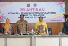 Lantik Pengurus GOW 2026–2031, Bupati Asep Japar Dorong Perempuan Sukabumi Jadi Penggerak Pembangunan Daerah