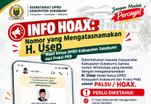 Waspada Penipuan! Nomer WhatsApp Palsu Catut Nama H. Usep, Sekertaeiat DPRD Sukabumi Ingatkan Masyarakat