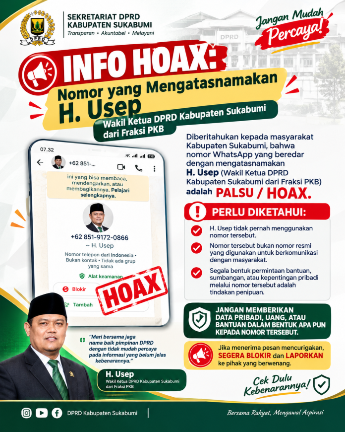 Poster Peringatan Hoaks H. Usep