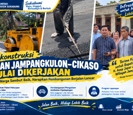 Akhirnya! Jalan Jampang Kulon–Cikaso Mulai Di Perbaiki, Warga Kampung Bok Bungur Apresiasi Bupati Asep Japar