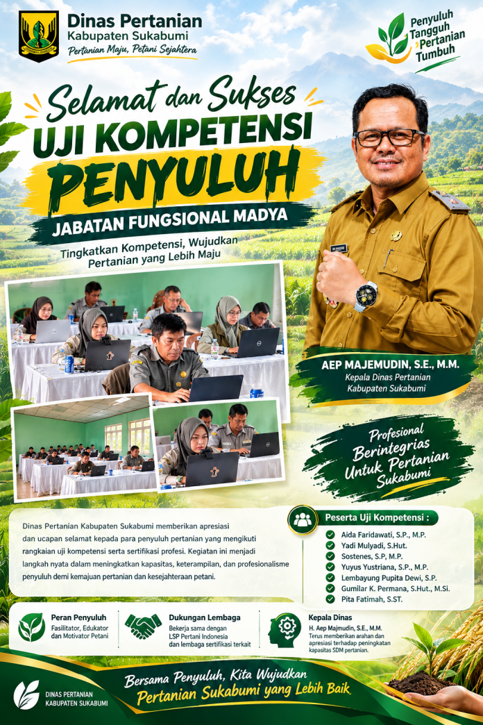 Selamat Uji Kompetensi Penyuluh Pertanian