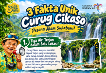 Mengagumi Keindahan Curug Cikaso, Tiga Aliran Air Terjun yang Menjadi Permata Alam Sukabumi