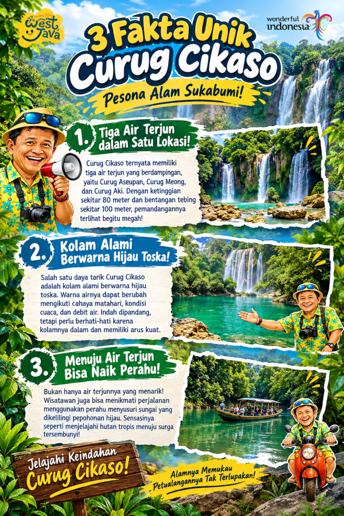 Tiga Fakta Unik Curug Cikaso