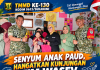 Kehangatan TMMD ke-130 Menyapa Dunia Anak, Tim Wasev Beri Perhatian kepada Murid PAUD Mawar X Mekarjaya